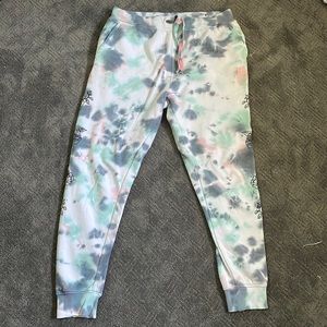 Zumiez tie dye rose pattern sweatpants